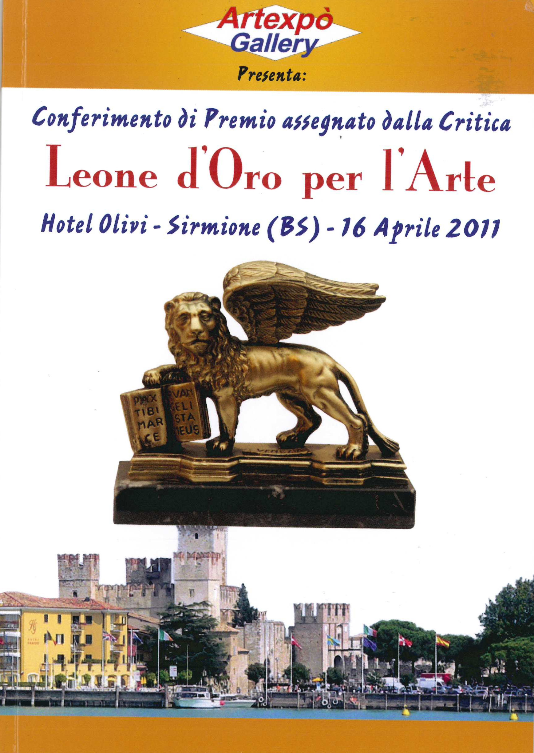 catalogo Premio LEONE D'ORO PER L'ARTE  -1